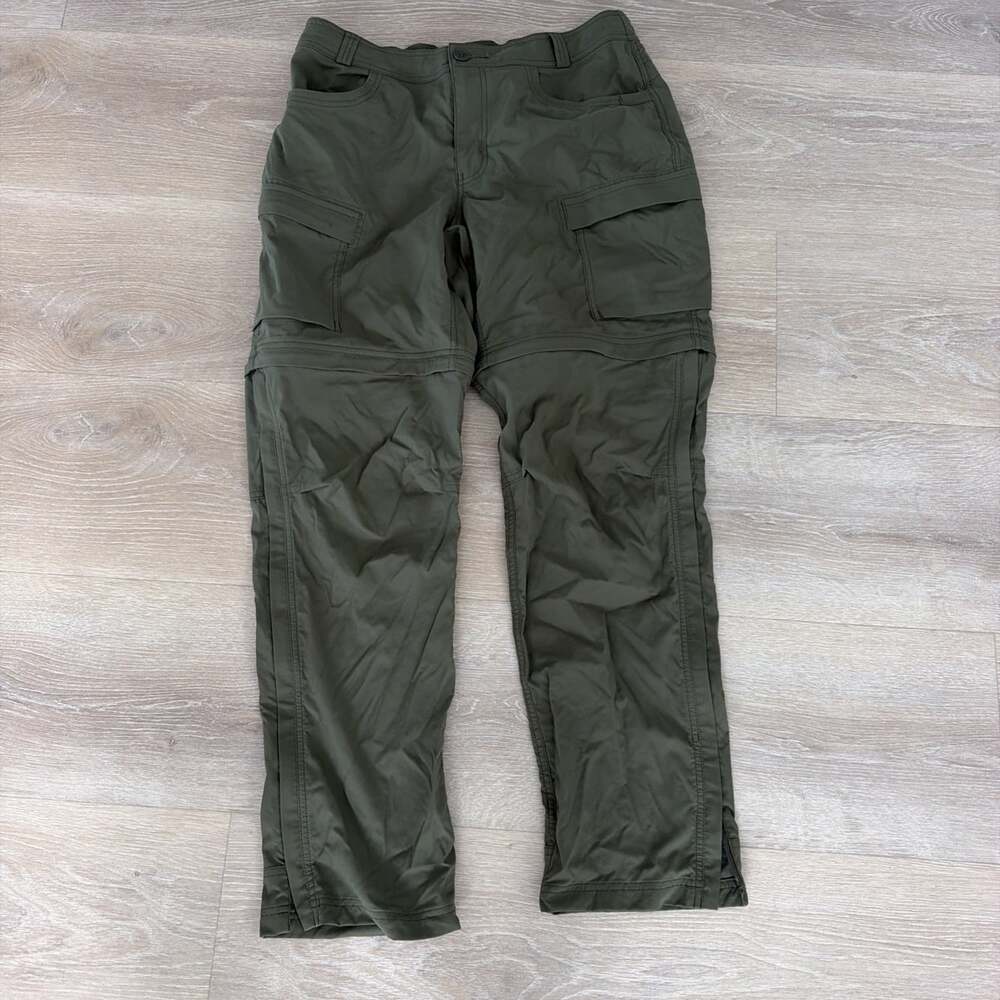 REI UPF Women’s Green Convertible Cargo Pants Nylon/Spandex Size 12 (17)